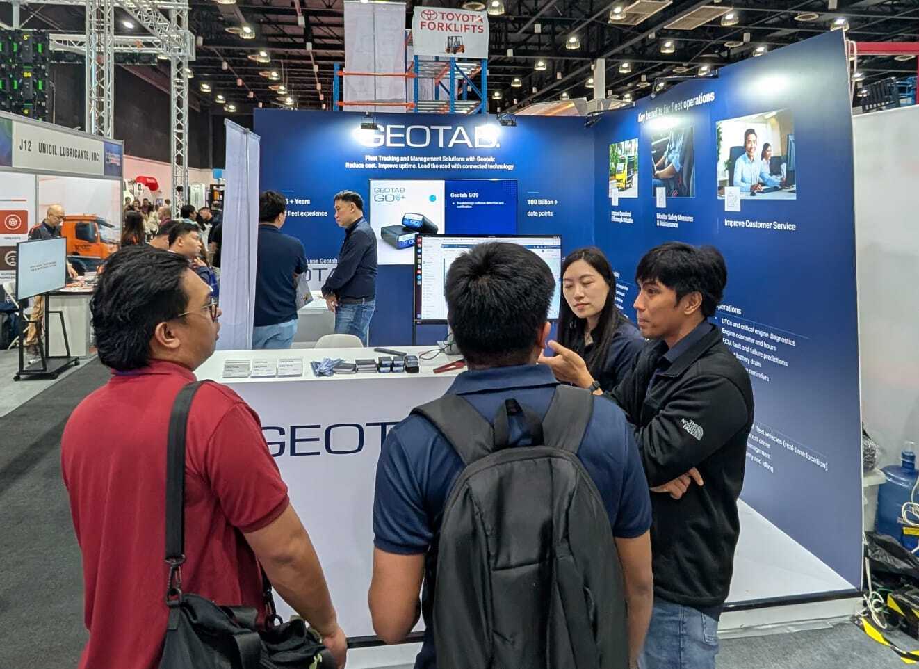 Geotabbers demonstrating how Geotab solutions address customer pain points in the Philippines